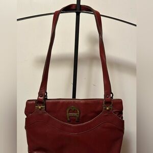 Etienne Aigner Shoulder Handbag Large Vintage classic Leather 70s